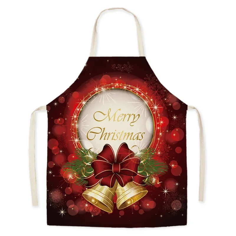Il nuovo grembiule natalizio per cartoni animati modelli natalizi creativi Anti-olio e Anti-fouling grembiule per adulti forniture per lavori domestici da cucina
