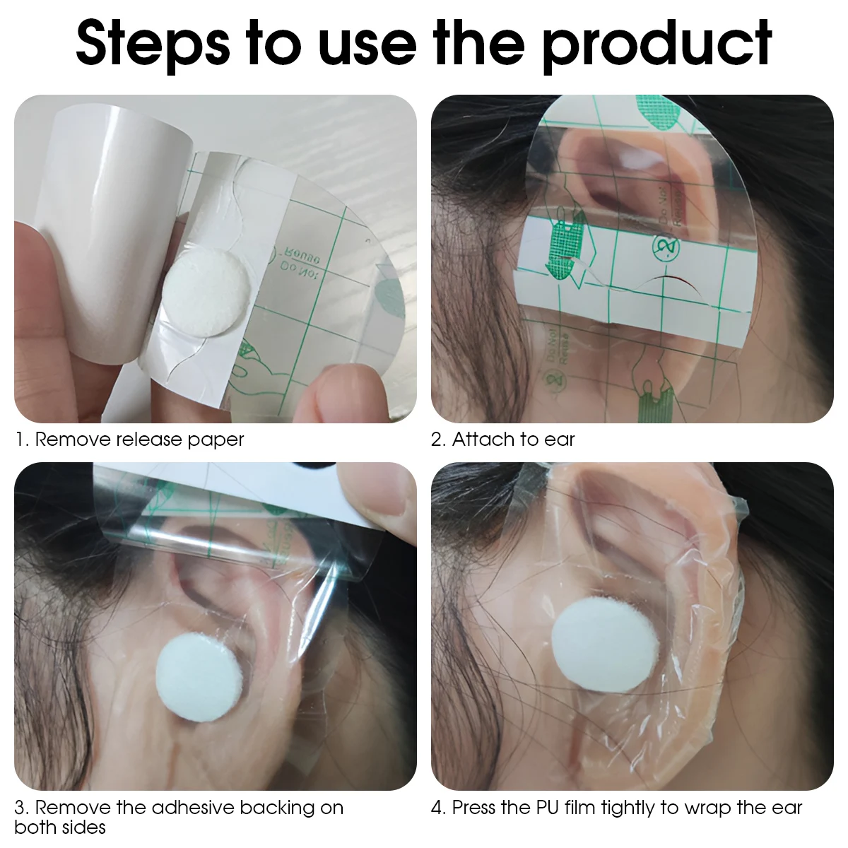 20Pcs Upgraded Waterproof Ear Protector Swimming Cover Caps Salon Hairdressing Dye Shield Protection Shower Cap Tool