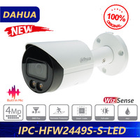 Dahua Original IPC-HFW2449S-S-LED 4MP Full-color Fixed-focal Bullet Wizsense Network Camera Built in Mic Replace HFW2439S-SA-LED