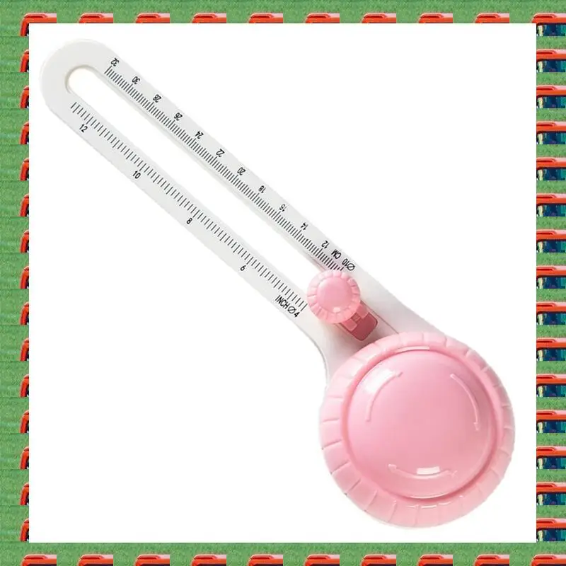 

1 PCS Rotary-Circular Cutter Compass Circular Cutter Circle Paper Cutter For Scrapbooking Pink