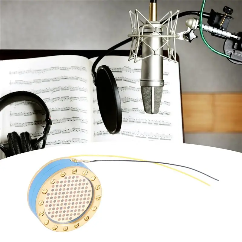 34Mm Large Diaphragm Microphone Cartridge Core Recording Condenser Mic Capsule For Studio Recording Condenser Mic User-Friendly