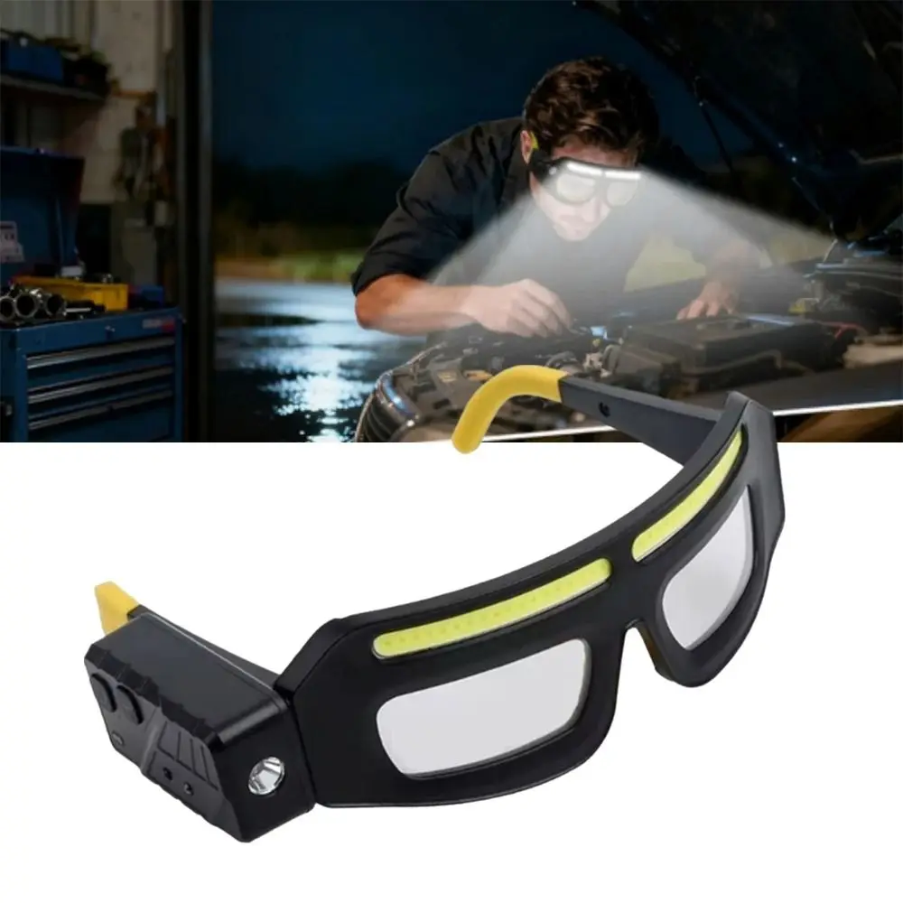 Lightweight Intelligent Sensing Headlight Comfortable Hands-Free LED Headlight Glasses Waterproof Adjustable