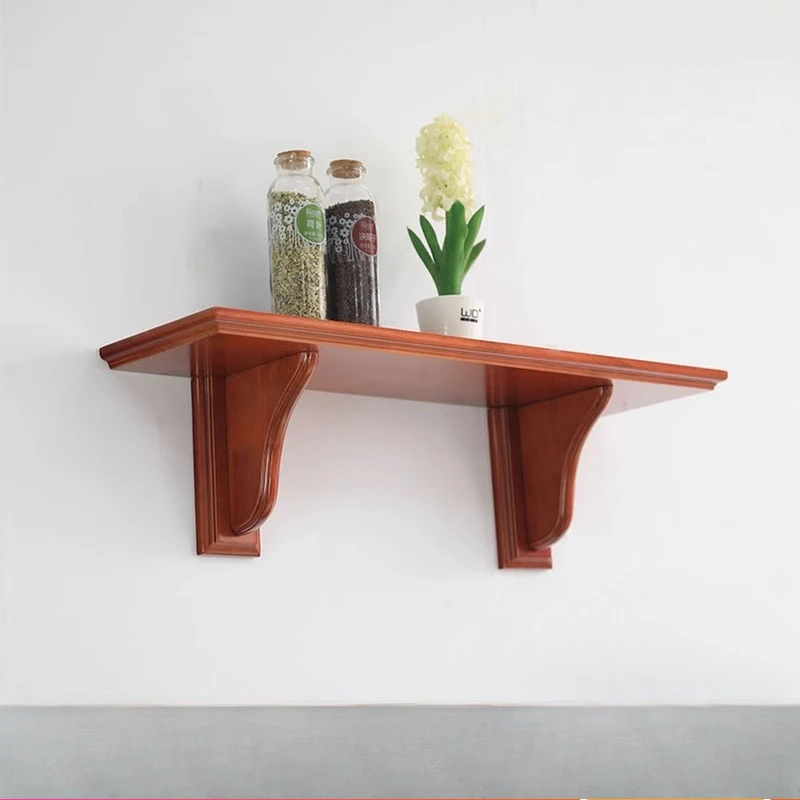 

Pure solid wood baffle shelf wall wall hanging bookshelf holder