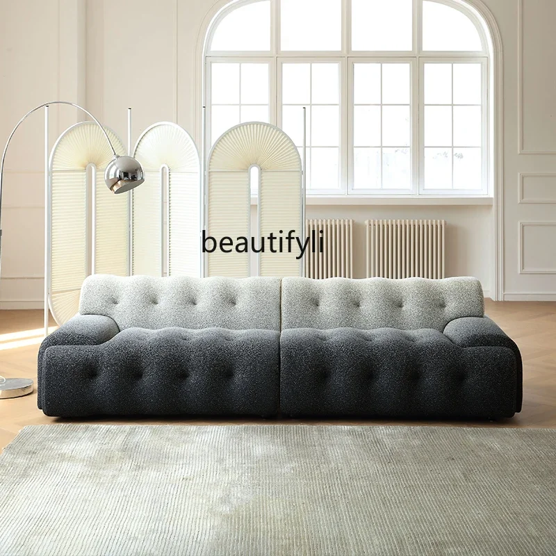 Gradual change of color fabric sofa modern simplicity, Italian minimalist creative designer