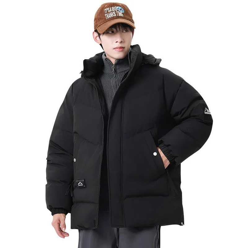 

Новые хлопковые куртки для мужчин, толстые и теплые зимние ветрозащитные куртки с капюшонами, повседневная одежда, ветрозащитная куртка, уличная свободная куртка