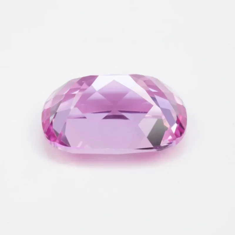 Lab Grown Sapphire Pink Color Rectangular Cushion Shape Cut VVS1 Charms DIY Jewelry Making Material Selectable AGL Certificate