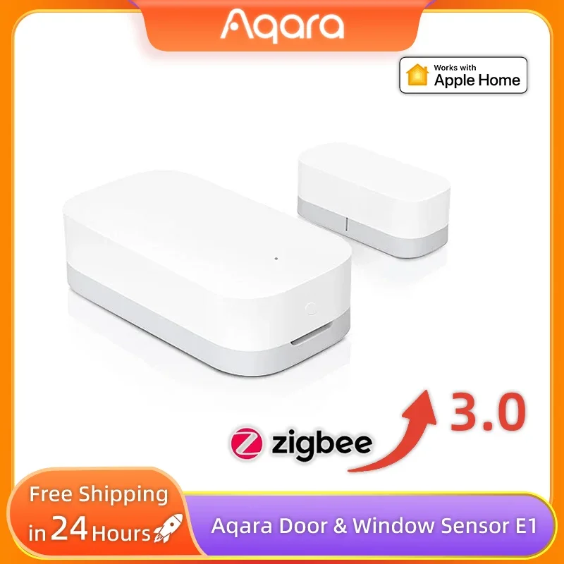 Aqara sensor de janela de porta e1 zigbee 3.0 conexão sem fio sensor de porta inteligente alarme instantâneo para xiaomi casa inteligente apple homekit