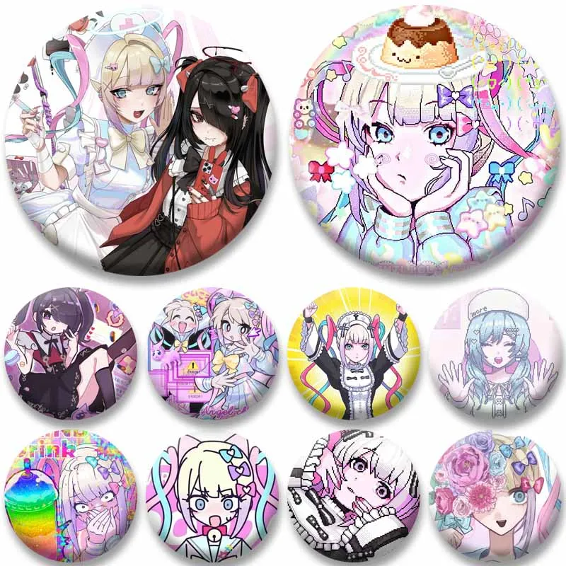 Y2K Aesthetic Art Enamel Pins Punk Game Needy Girl Overload Brooch on Hat Bag Decoration Cartoon Badge Accessories Jewelry Gifts
