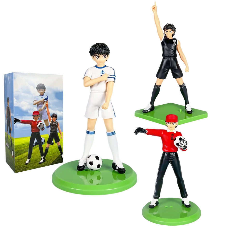 19-23 cm Anime Kapitein Tsubasa Ozora Tsubasa Wakabayashi Genzo Misaki Taro Figur Modell PVC Spielzeug Desktop Kocchion Zubehör