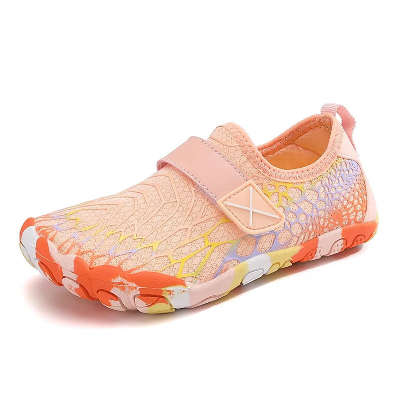 Size 28-36 Summer Beach Shoes For Boy Girl Soft Breathable Non-slip Children's Water Shoes Outdoor HOOK&LOOP Barefoot Shoes Kids