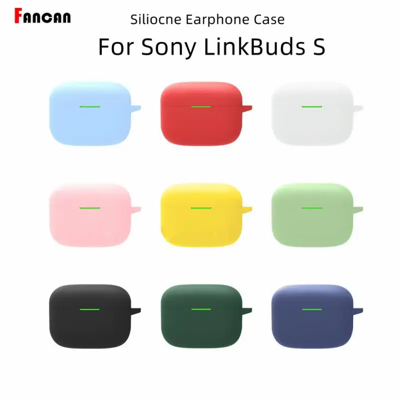 10 Colors Bluetooth-compatible Earphone Case For Sony LinkBuds S Lightweight WF LS900N Silicone Anti-fall Protective Sleeve