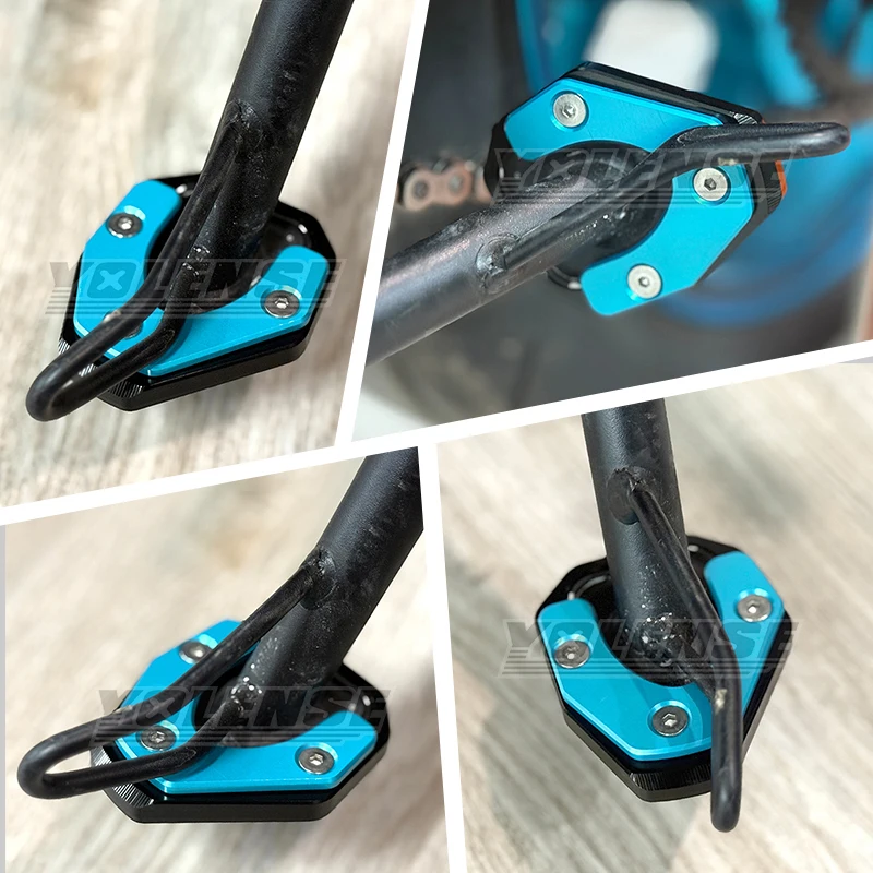 Fit For 675SR 675SRR 675 SR 675SR-R 2024 2025 Motorcycle AccessoriesCNC Kickstand Sidestand Stand Extension Enlarger Pad