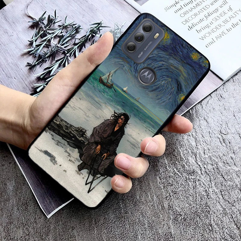 Vagabond Manga Samurai Art Case For Motorola Edge 50 40 Pro 50 40 30 Ultra Neo Fusion Moto G Play G Stylus G Power G 5G