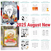 Halloween Pumpkin Boo Sentiments Stamps Metal Cutting Dies DIY Scrapbooking Card Stencil Paper Cards Handmade Album Stamp Die