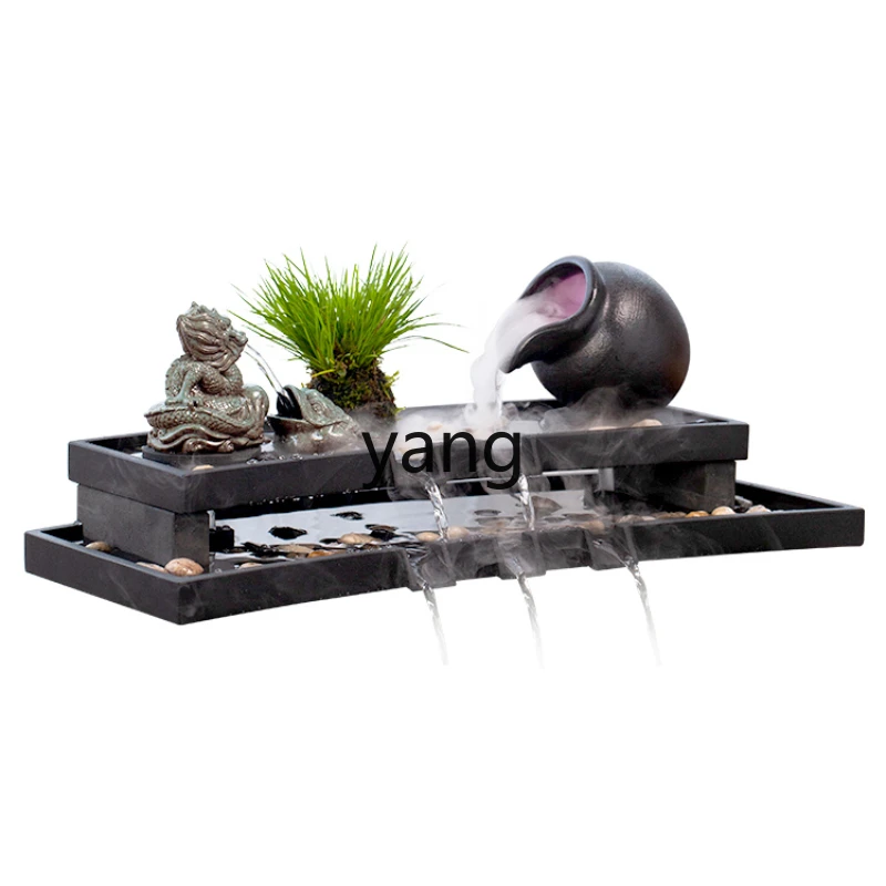 CX fish tank stone trough flowing water landscaping bonsai flowing water ornament