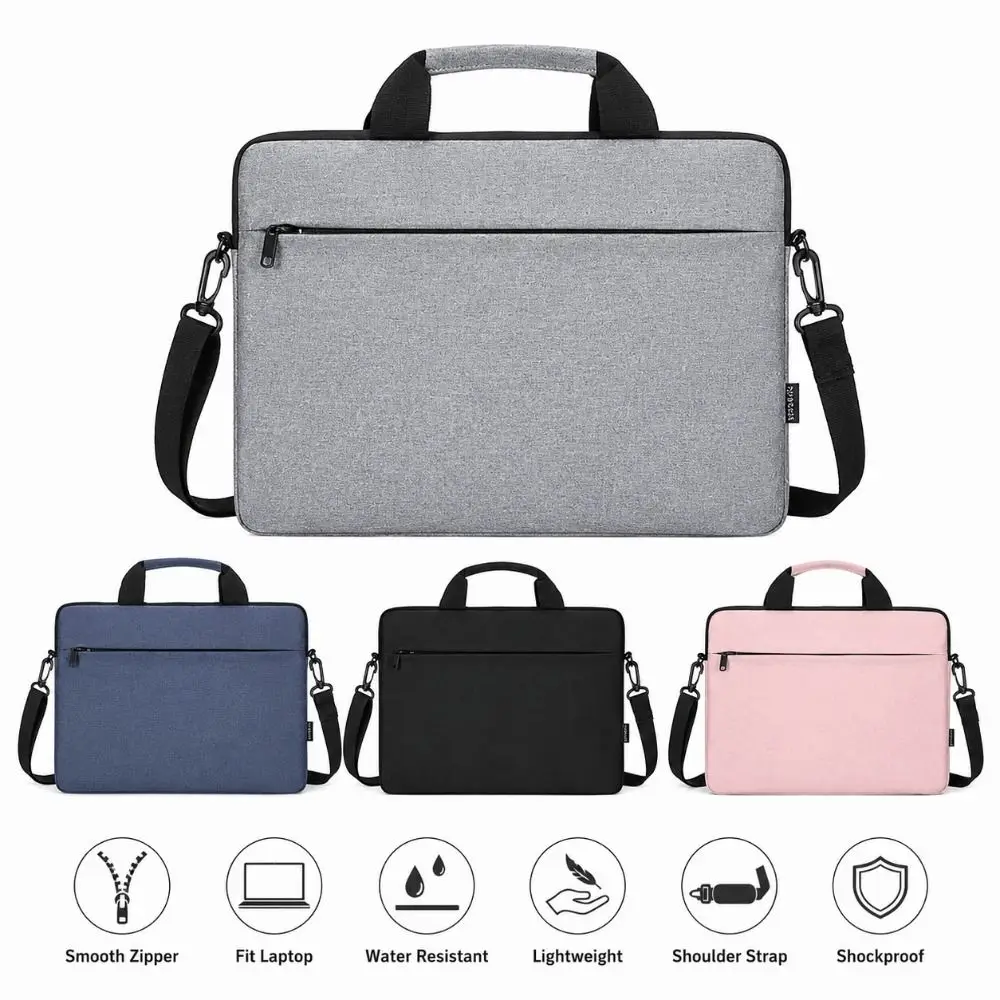 Shockproof Large Capacity Protective Pouch Laptop Handbag Notebook Cover Laptop Sleeve Case Shoulder Bag For HP Dell Lenovo