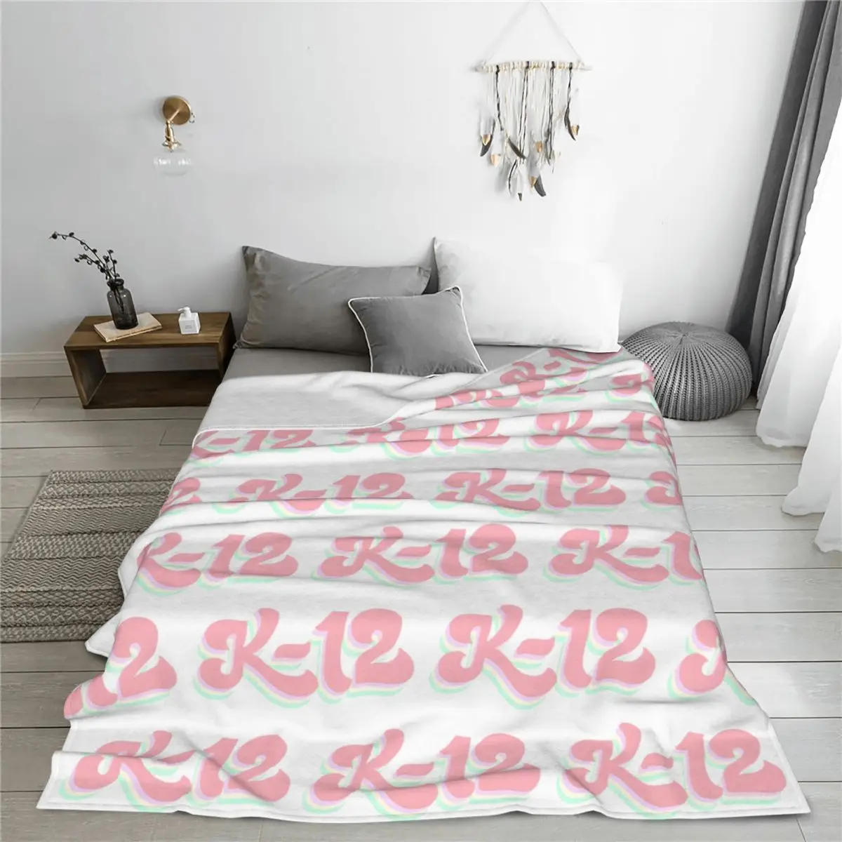 K-12 Melanie Martinez Flannel Throw Blankets Music Singer Blanket for Home Outdoor Ultra-Soft Bedding Throws