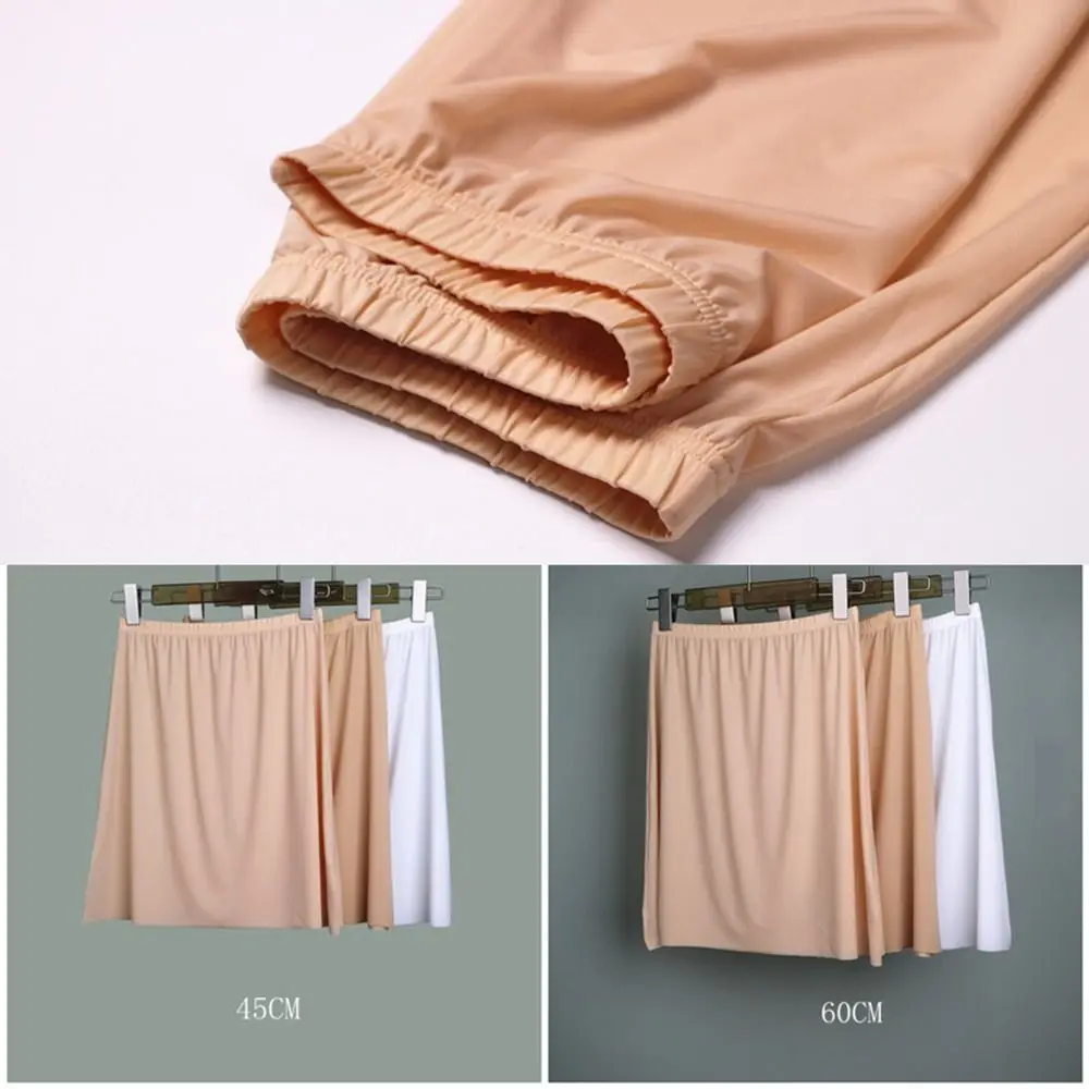 Dress Base Of Petticoat High Waist Safety Underskirt Slips Underskirt Half Slips Women Long Petticoat Ice Silk Underskirt