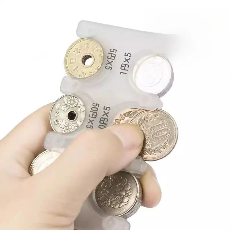 محفظة عملات معدنية جديدة سميكة وكبيرة السعة للسفر، صندوق عملات معدنية مضاد للضياع، محفظة عملات معدنية إبداعية للسياحة