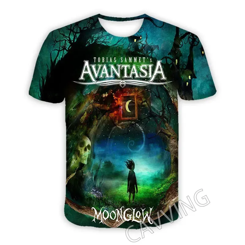 Camisetas informales de Avantasia Band, ropa de calle con estampado 3D, camiseta informal con cuello redondo para hombres y mujeres, ropa de calle para niños, camiseta de Hip-Hop