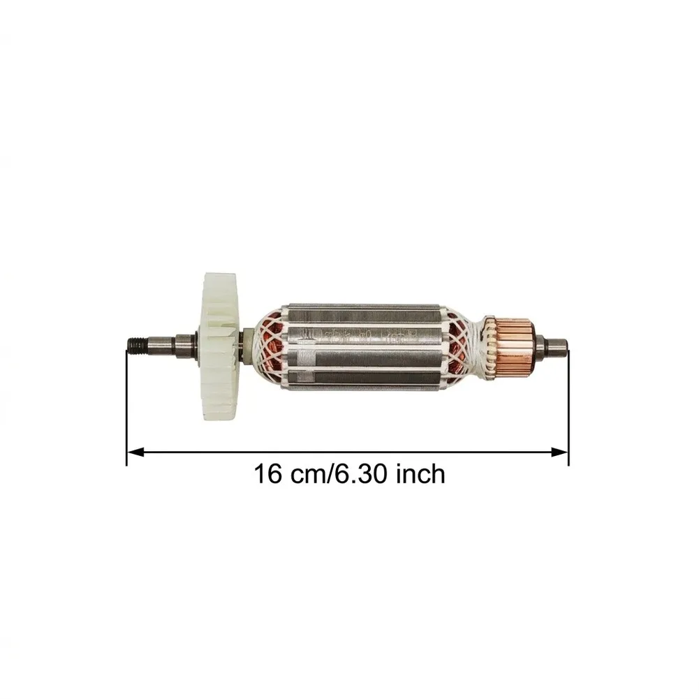 100 Angle Grinder Rotor Replacement for AB100 with 126.5mm Shaft Distance and 54mm Fan Diameter Metal Construction