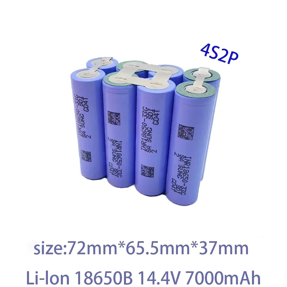 2S1P 2S2P 3S1P 3S2P 4S2P 5S2P 7.2V 10.8V 16.8V 18V 33G Rechargeable Li-ion Battery 18650 3500mAh 18V Screwdriver Battery