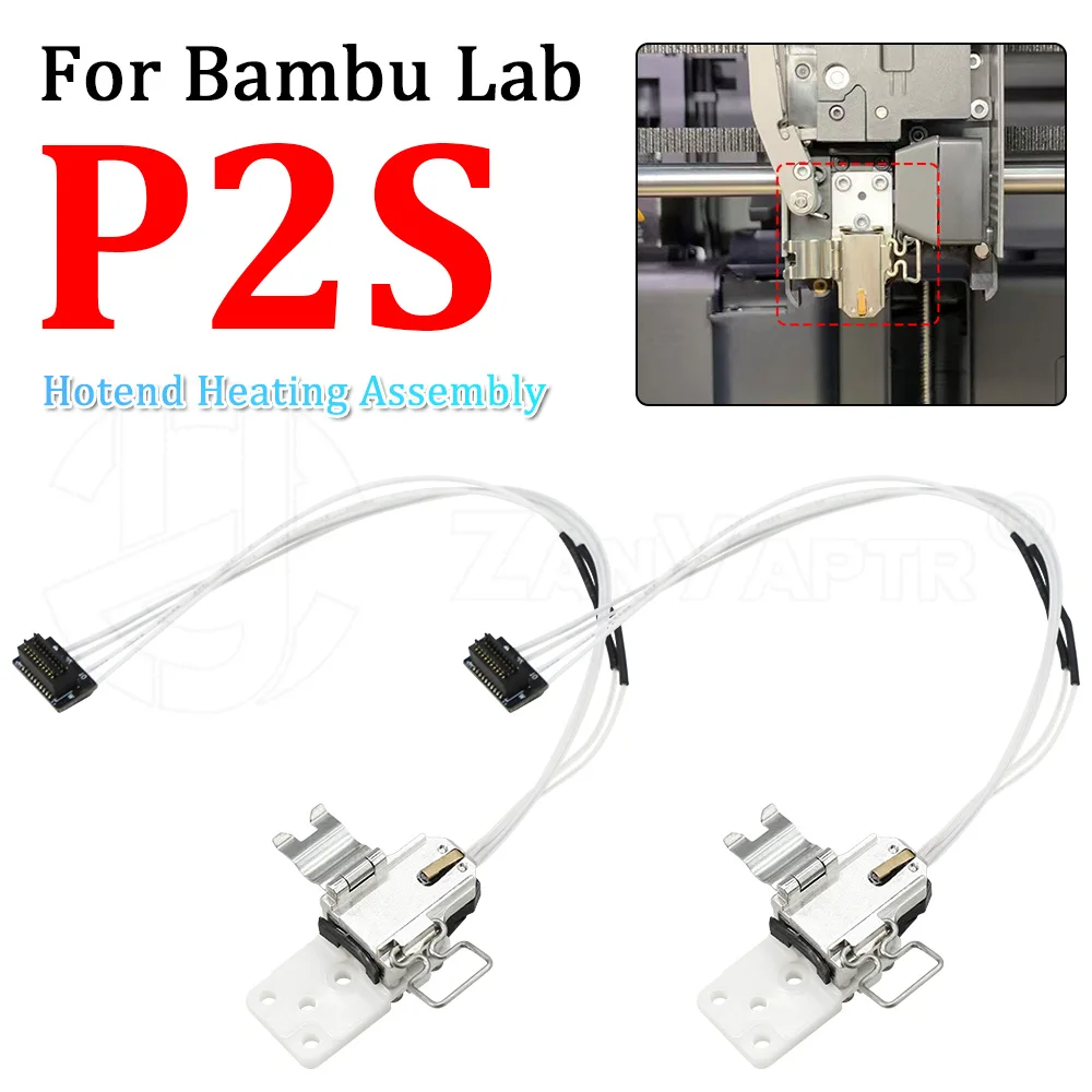 Hotend Heating Module Assembly for Bambu Lab P2S Durable Heat Resistant Structure Perfect Compatibility