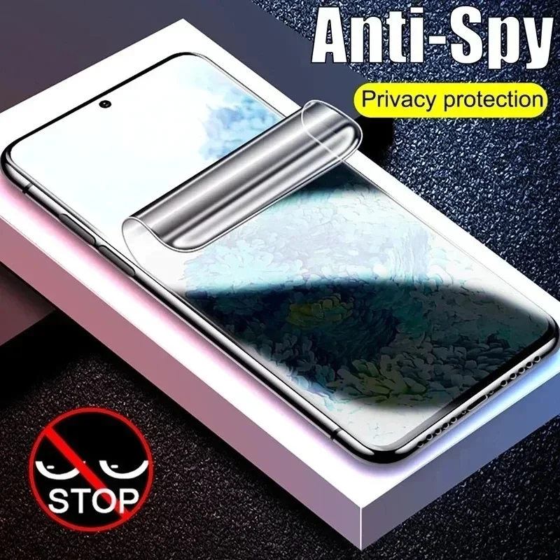 100% support fingerprint unlocking-Anti Spy Hydrogel Film For Xiaomi 12x 13 14 Lite 12S Ultra Civi 4 3 2 Redmi Note 13 Pro Plus