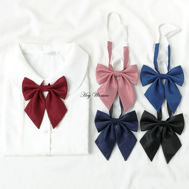 

Uniform JK Bow Tie Colorful Japanese Style Women Collared Shirts Knot Bowtie School Wedding Party Bowknot Suits Accessories