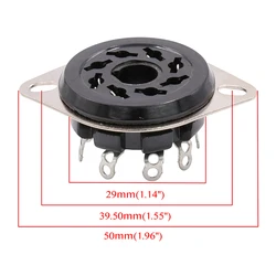 1PCS 8pin Octal Bakelite Tube Socket Base S8WPF For CV181 5881 6SN7 KT88 EL34 6550 6SL7 KT66 6CA7 5AR4 Vacuum Tube Amplifier