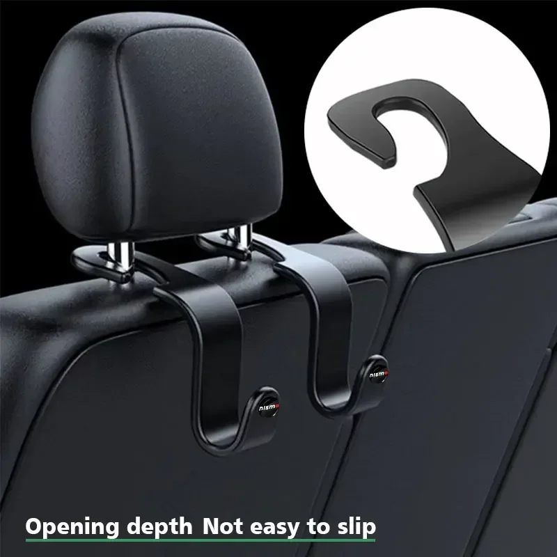 1/2pc Universal Car Seat Hook Multifunctional Storage Hanger For Nissan Nismo Emblem R34 GTR Tiida Sylphy Teana X-trail Qashqa