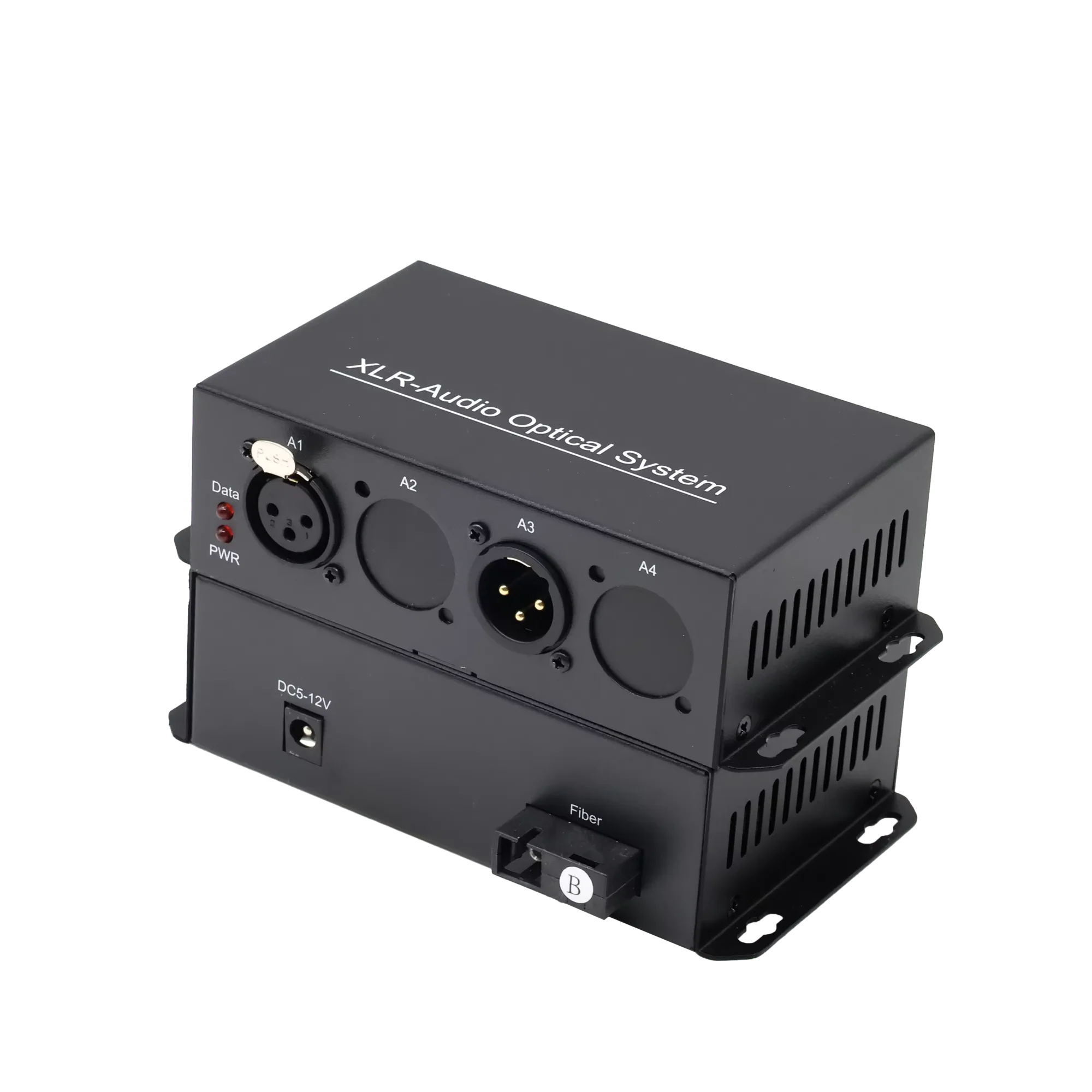 1-Channel Bi-Directional XLR Audio Fiber Transceiver SC SMF 20KM XLR Audio Over Fiber for Live Performance & Events Broadcast