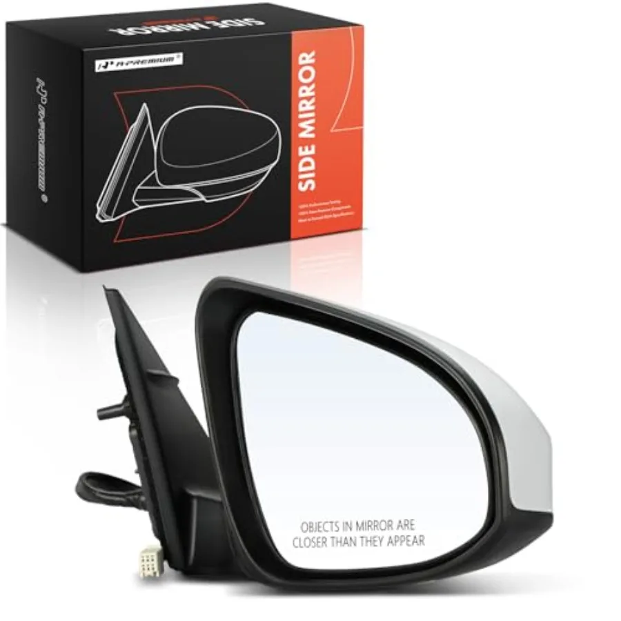 

Power Door Mirror - Compatible with Toyota Camry 2012 2013 2014 - Heated Manual Folding Out Rear View Mirror - Replace# 8791506