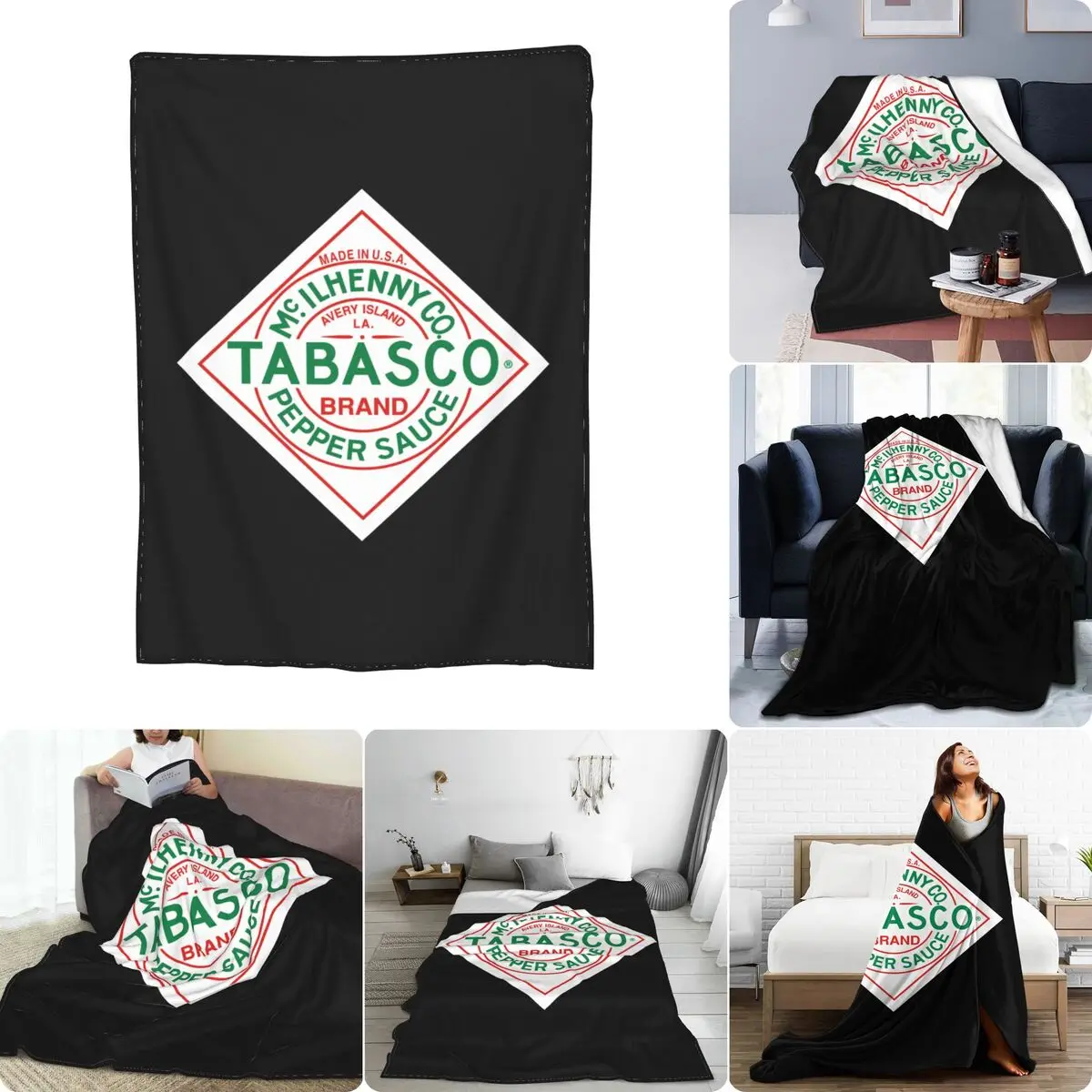 Tomato Cartoon Tabasco Sauce Pepper Ultra-Soft Micro Fleece Blanket Home Decotation