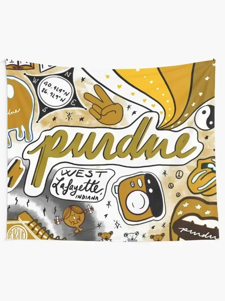 Purdue Tapestry Kawaii Room Decor Decorative Paintings Decoration For Home Tapestry