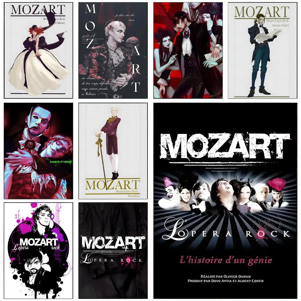 Mozart l opera rock Poster HD art sticky wall waterproof home living room bedroom bar aesthetic decoration
