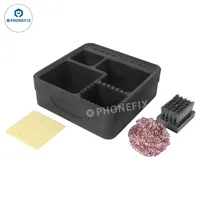 Soldering Iron Tips Cleaner Desoldering Cleaning Ball Welding Soldering Iron Mesh Filter Metal Wire Stand Steel Ball Tin Remover