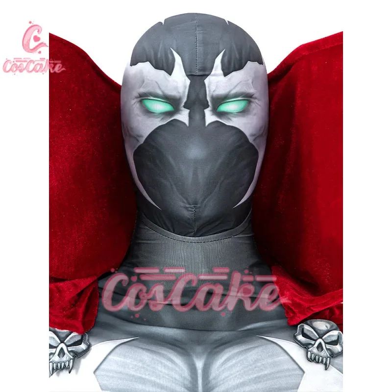 Косплей @ Spray Косплей Костюм Супергерой Al Simmons Костюм для ролевых игр Комбинезон Комплект воротничков Мужское боди Хэллоуин Вечерние наряды Costu