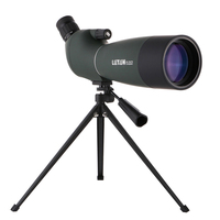 HD 25-75X70 Zoom Spotting Scope Waterproof Long Range Target Shooting Monocular Telescope with Tripod Phone Clip for Birdwatch