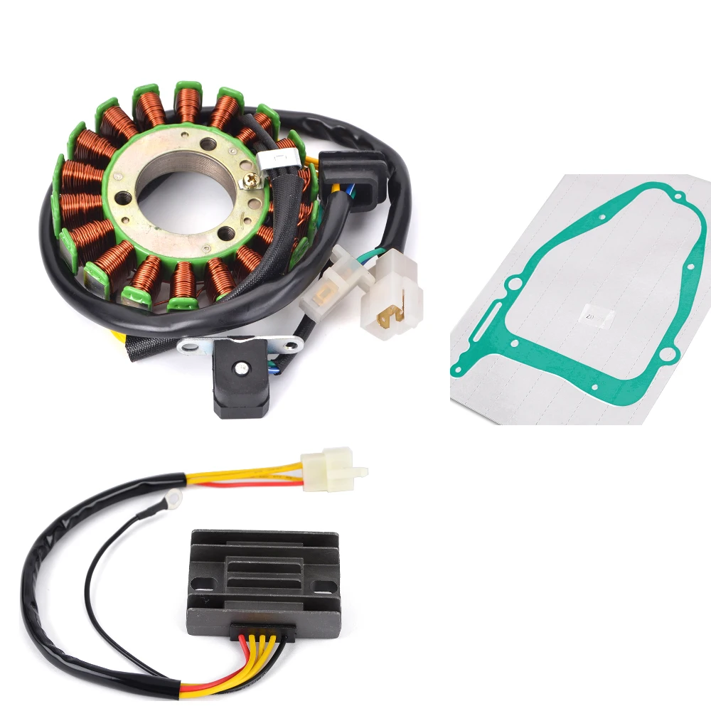 

Stator Coil Gasket Kit +Voltage Regulator Rectifier for Suzuki GN250 GN250E GN 250 250E 1982-1994 1993 1992 1991 1990 1989 1988