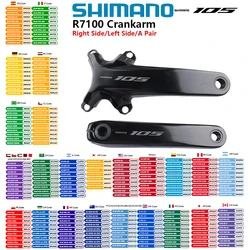Shimano 105 R7100 Di2 Series Crankset R7100 Crankarm 2x12s Left Right Side/A Pair 165mm 170mm 172.5mm 175mm Original Shimano