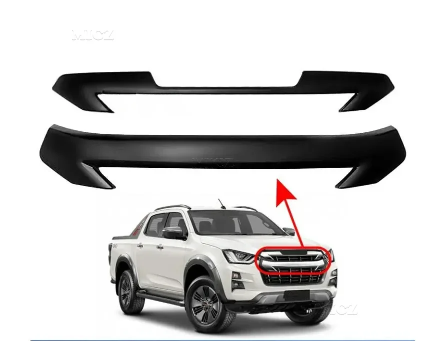 For Isuzu D-MAX DMAX Front Upper Grille Racing Bumper Grill Inserts Cover Trim Exterior Accessories Car Styling 2021 2022 2023