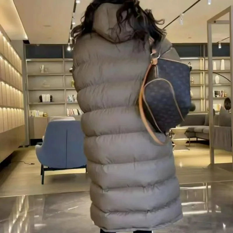 2023 New Women Down Jacket Winter Coat Female Long Parkas Stylish and Simple Outwear Thickened for Warmth and Comfort Overcoat