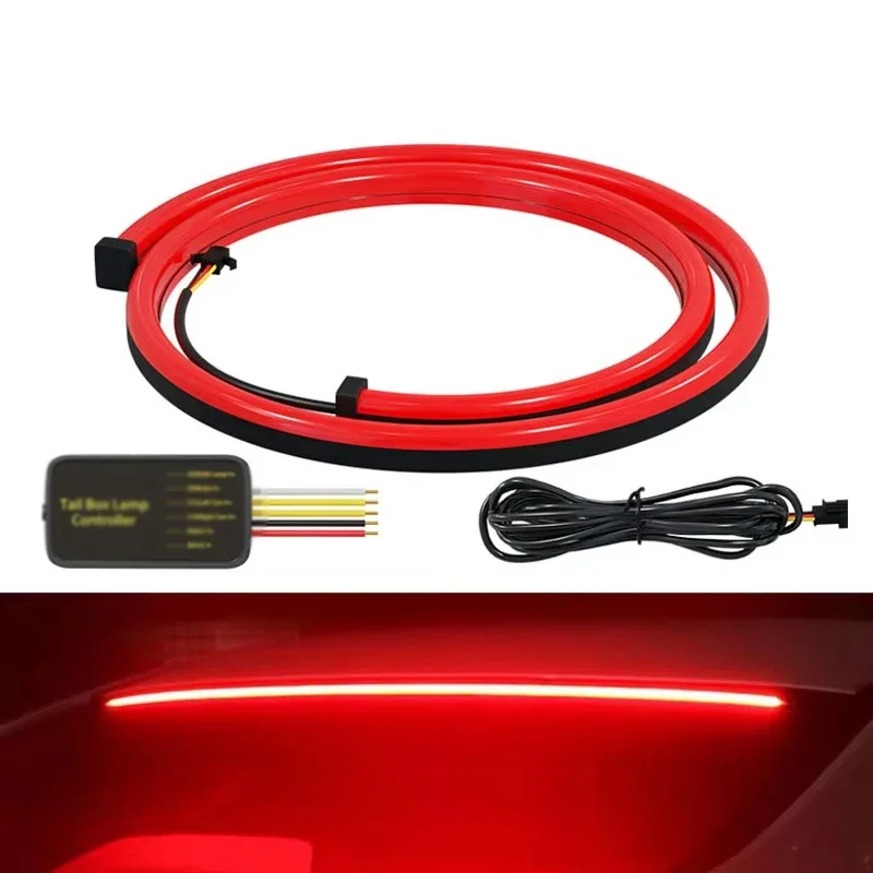 New car LED rear gear modification, high mounted brake light, flowing light, racing light strip, turn signal