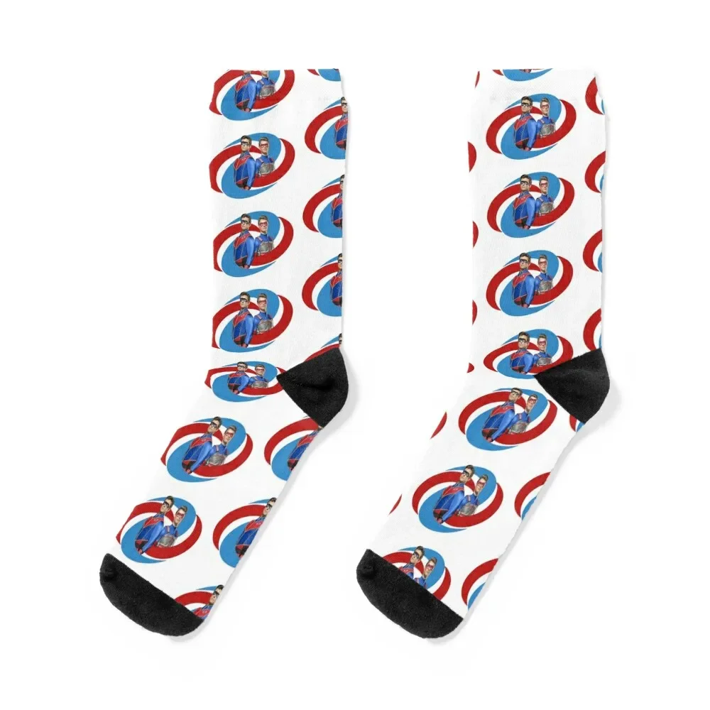 

Captain Man and Kid Danger - Logo Socks floor football winter gifts Men Socks Women's