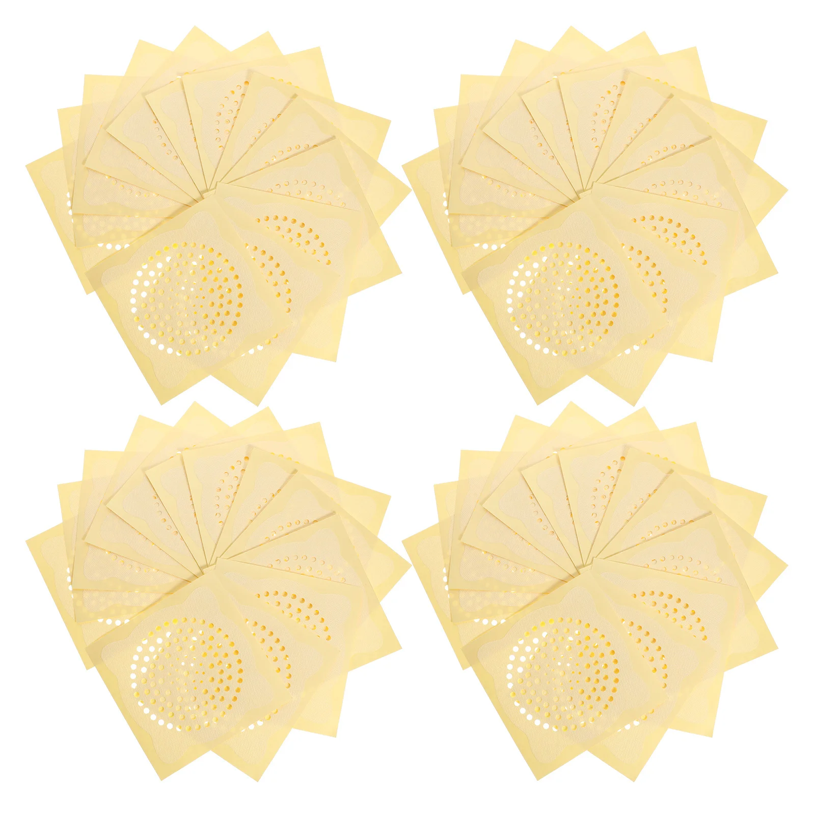 

100 Pcs Drain Plug Floor Stickers Filter Shower Hair Stopper Adhesive Strainer Disposable Filters