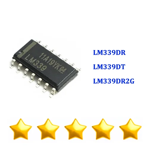 

100PCS LM339DR LM339DT LM339DR2G SOP-14 100% New Original Voltage Comparator