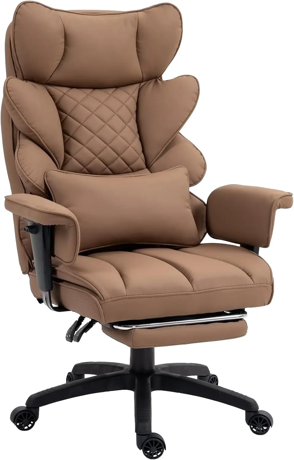 Big and Tall Office Chair with Pocket Spring Cushion,High Back Computer Gaming Chairs with Adjustable Armrests,Executive Desk