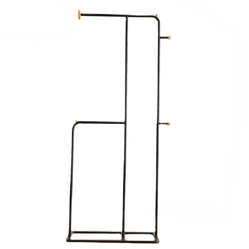 

Nordic Metal Coat Rack Floor Hanger Home Furniture Bedroom Clothes Hanger Dormitory Clothing Bag Drying Rack Simple Storage Rack