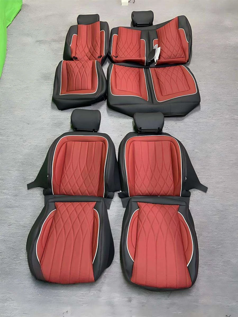For Xiangta Premium Leather Luxury Car Seat Covers for C Class 2015-2021 Custom Logo All-Season
